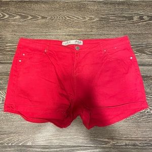 Denim Co. - Red Shorts